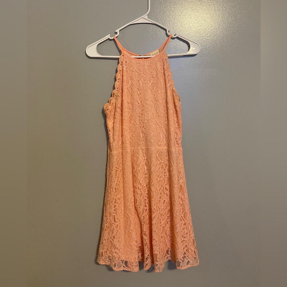 Altar’d State Dress Medium Lace Pink